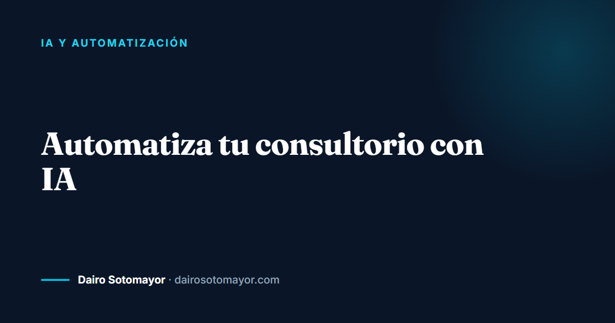 automatizar consultorio médico